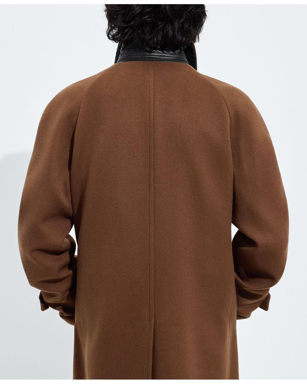 Bottega Veneta Brown Intrecciato Throat Latch Coat for men