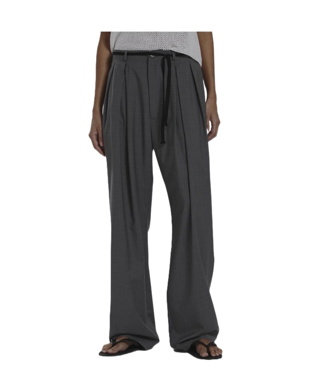 Barena Gray Casual Pants With Belt Loops