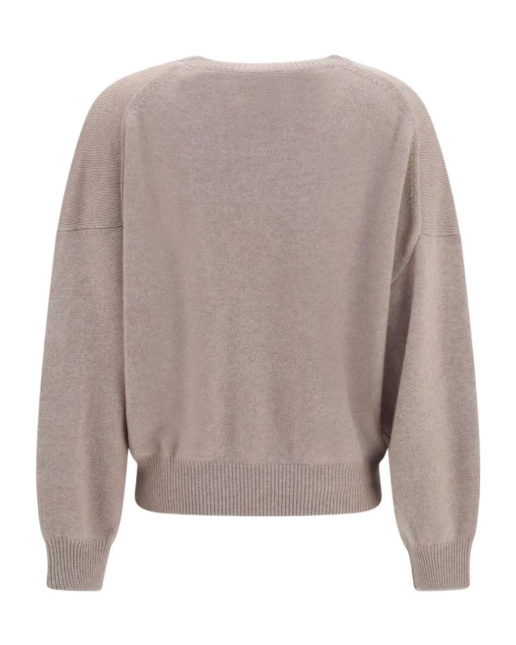 Lisa Yang Brown Veira Ribbed Knit Jumper