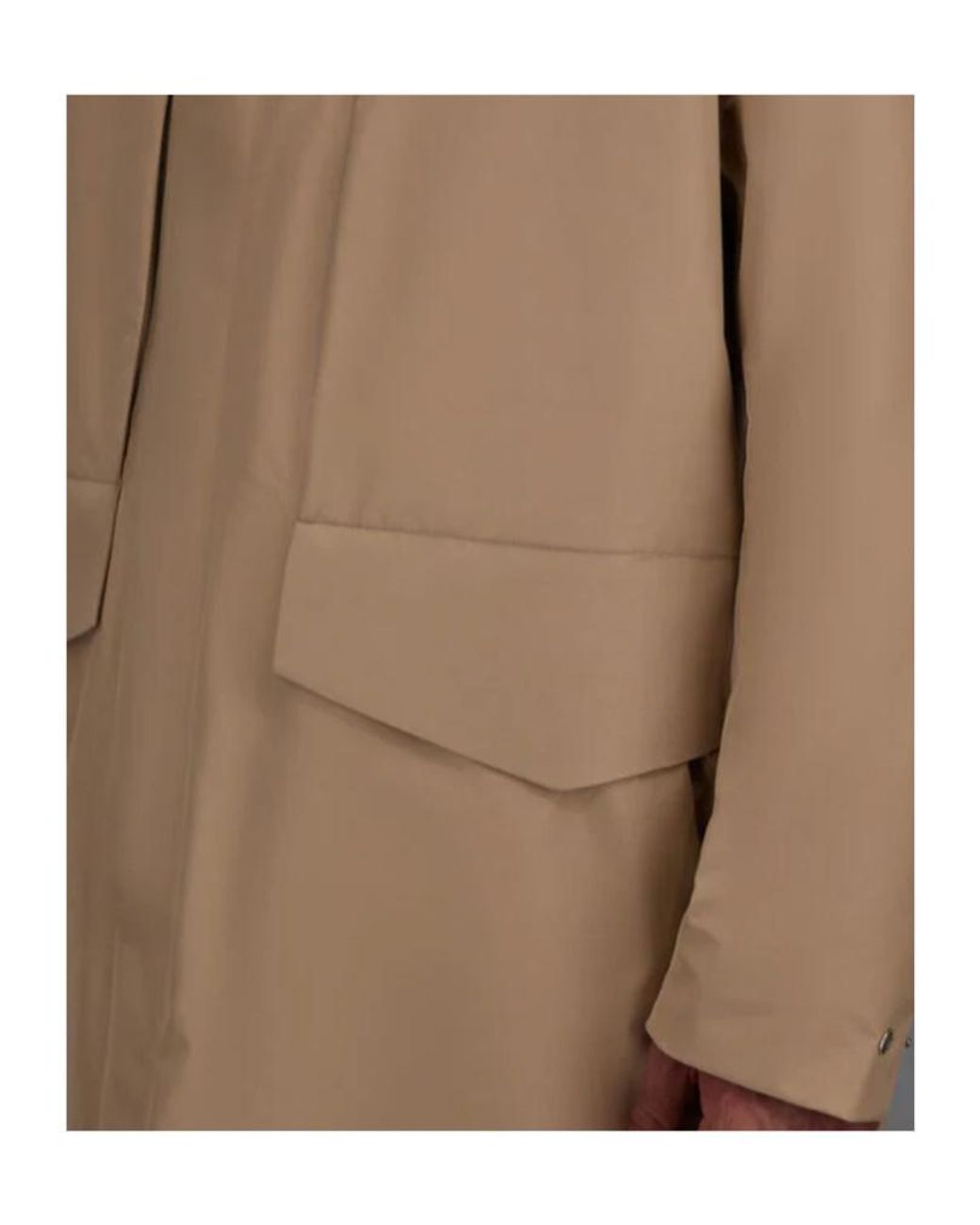 Herno Brown Laminar Short Parka for men