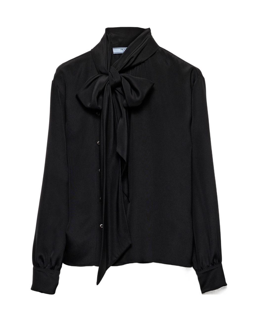 Prada Black Marocain Shirt
