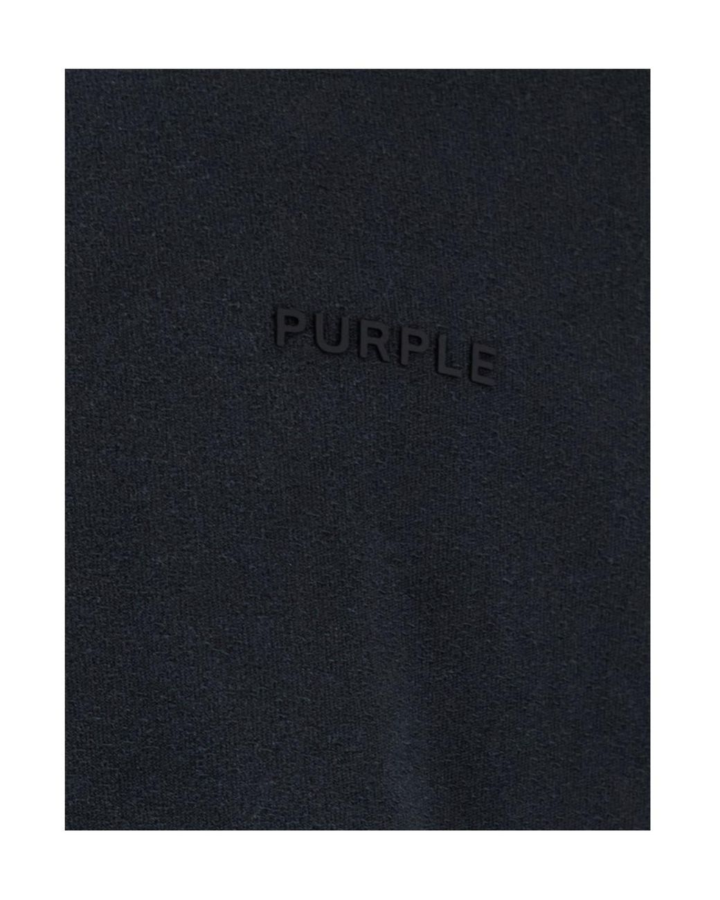 Purple Brand Blue Logo Crewneck T-Shirt for men