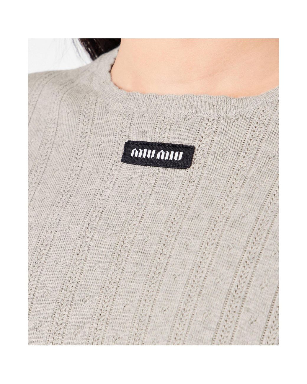 Miu Miu White Versatile Short-Sleeved Shirts