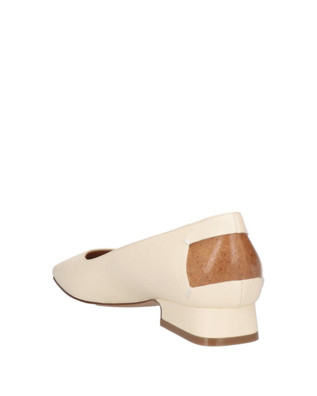 Maison Margiela Natural Square Toe Ballet Flats