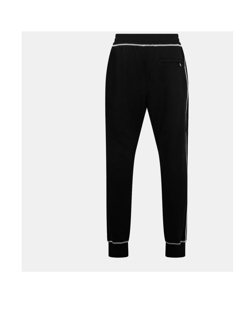 Dolce & Gabbana Black Solid Color Fashion Sports Pants for men