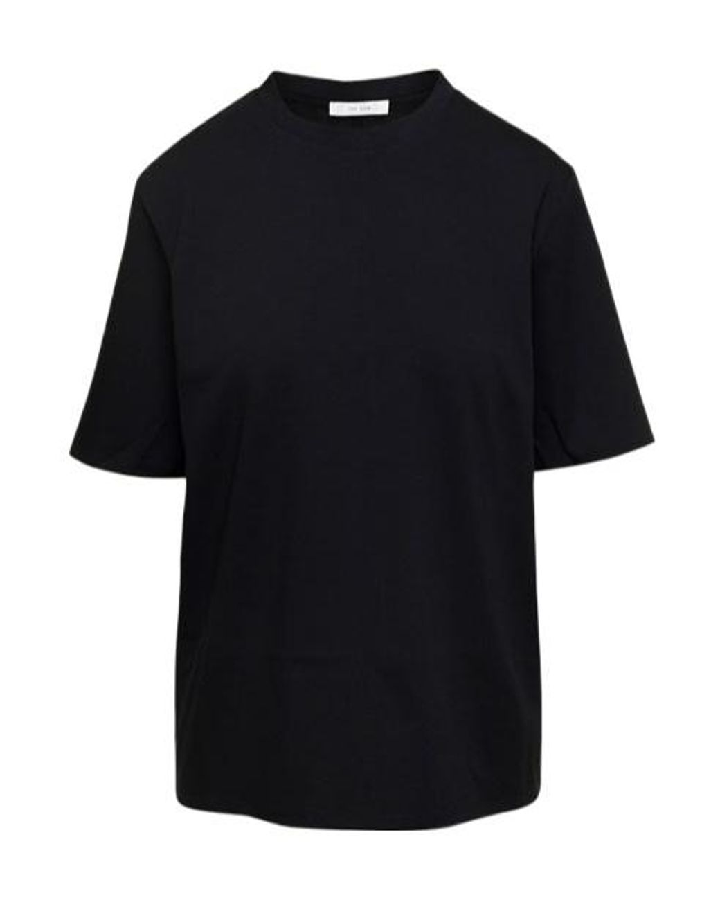 The Row Black Chiara Short-Sleeve Boxy T-Shirt