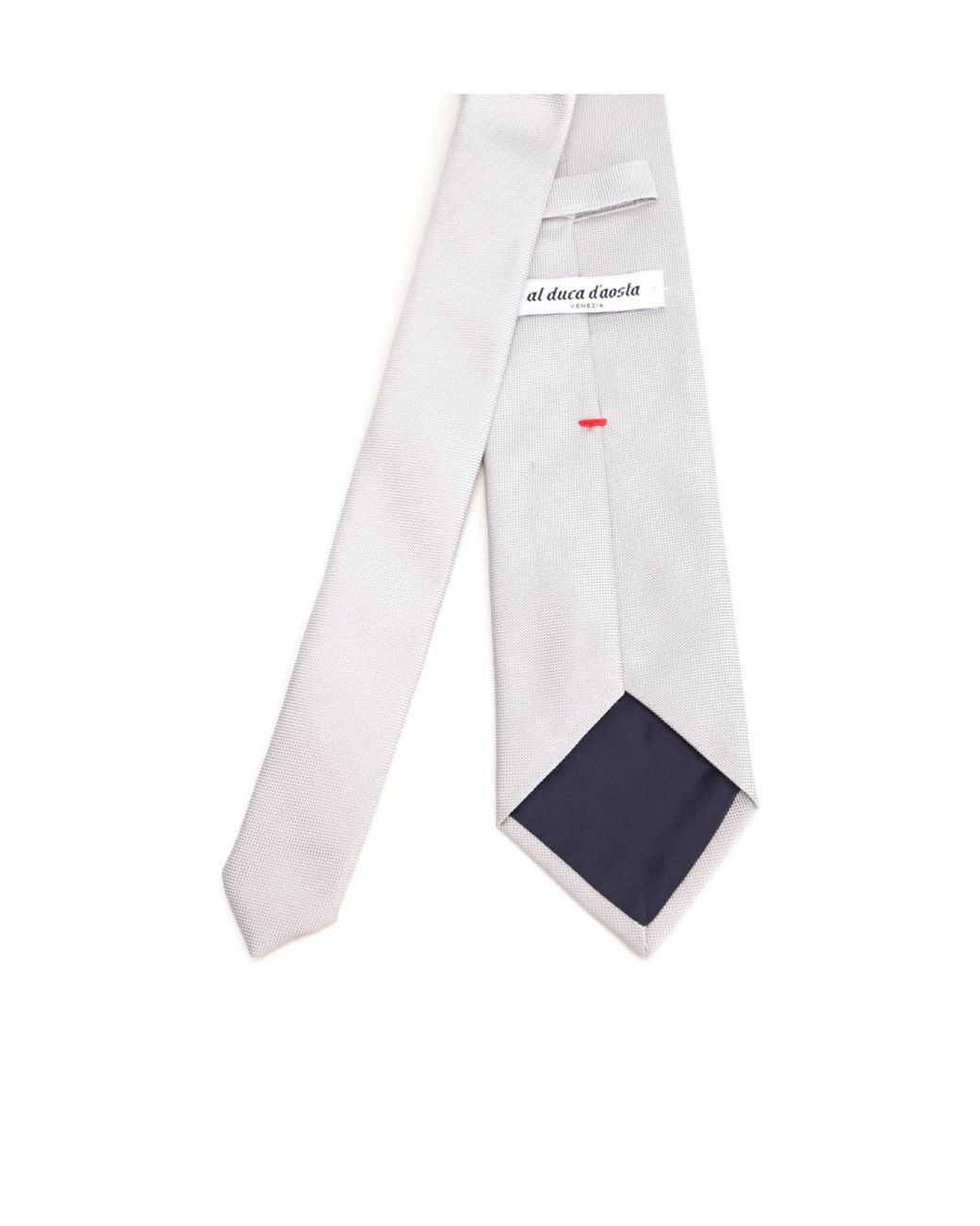 Al Duca D'aosta White Pointed-Tip Tie for men