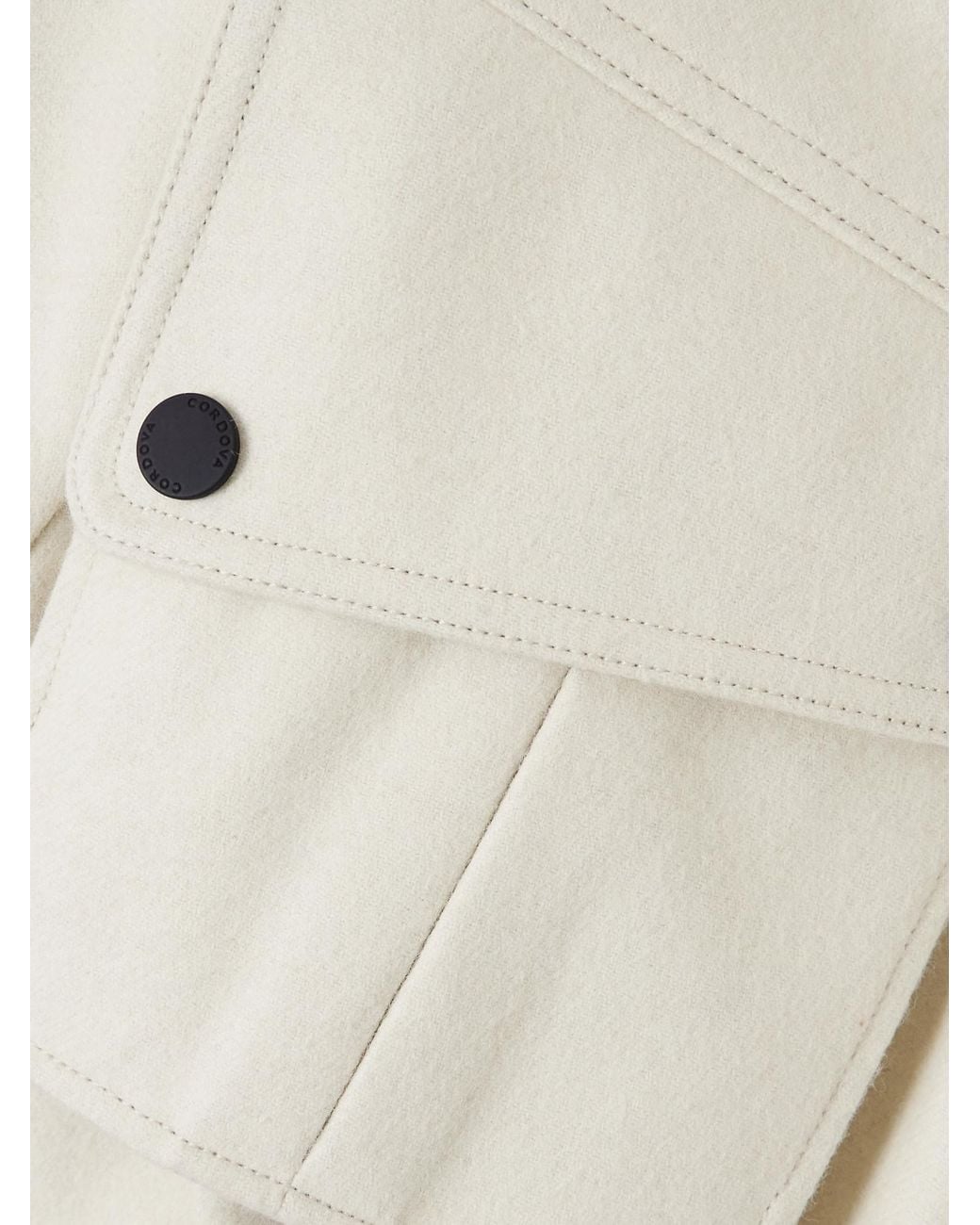 CORDOVA White The Telluride Belted Two-Tone Wool-Blend And Twill Ski Suit