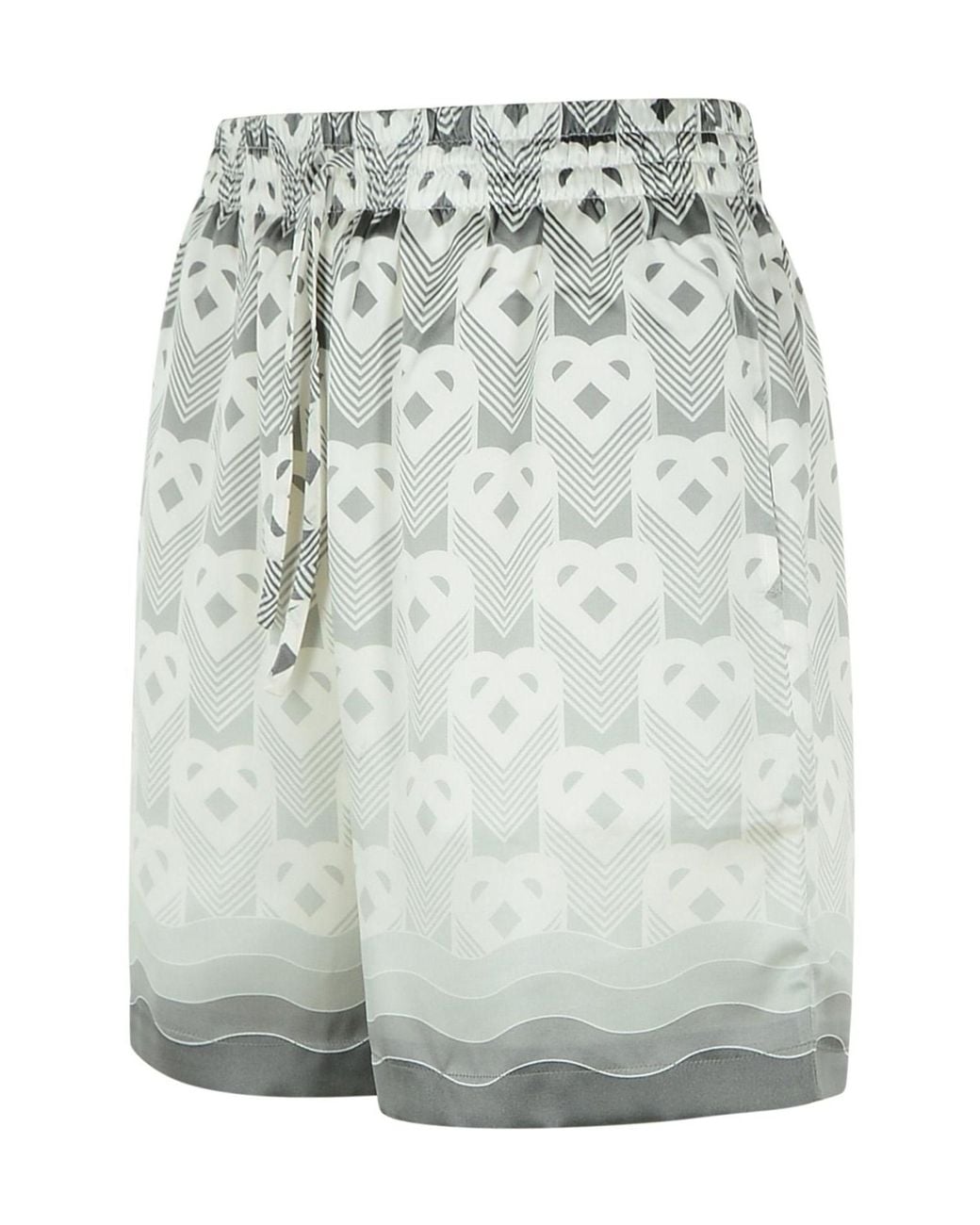 Casablanca Gray Gradient Heart Monogram Shorts for men