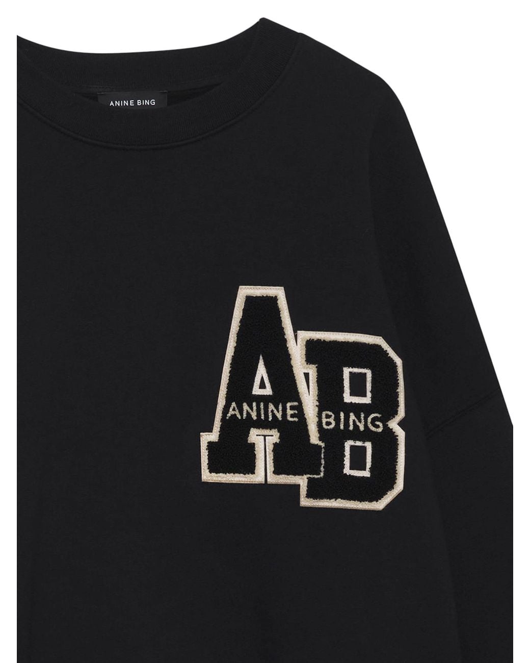 Anine Bing Black Miles Long-Sleeved Hoodie