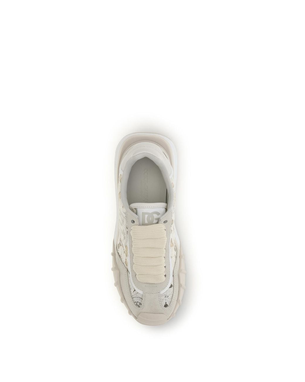Dolce & Gabbana Natural Dg Logo Detailed Sneakers