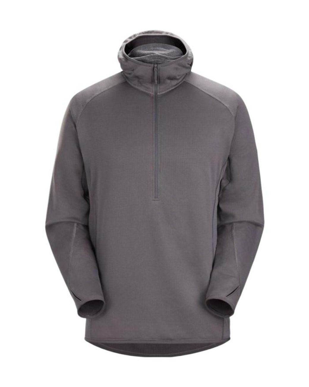 Arc'teryx Gray Delta Ar 1/2 Zipper Pullover for men