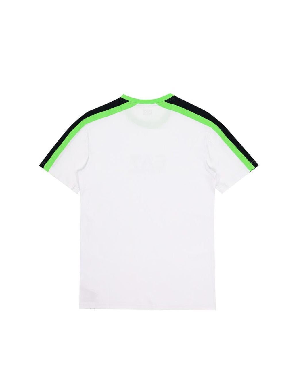 EA7 Green Logo Printed T-Shirt With Round Neck for men