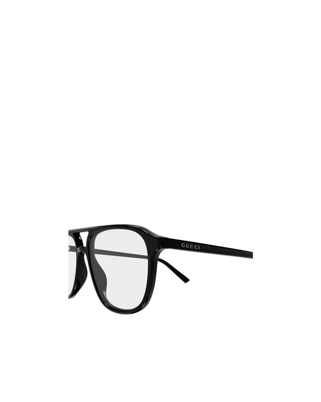 Gucci White Aviator Eyeglasses for men