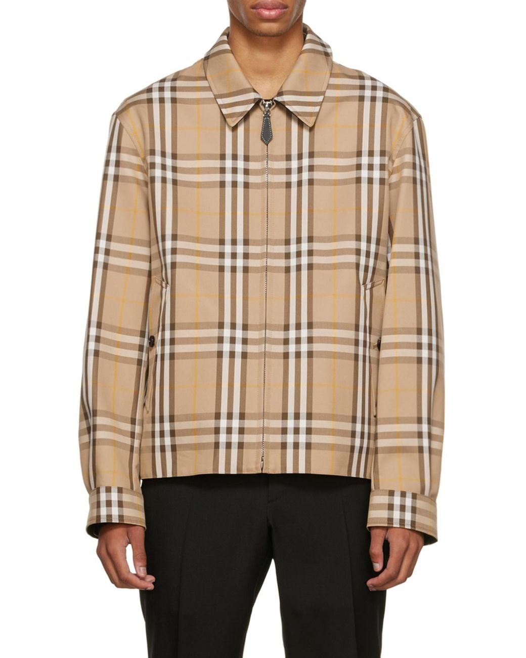 Burberry Brown Reversible Zip-Up Jacket for men
