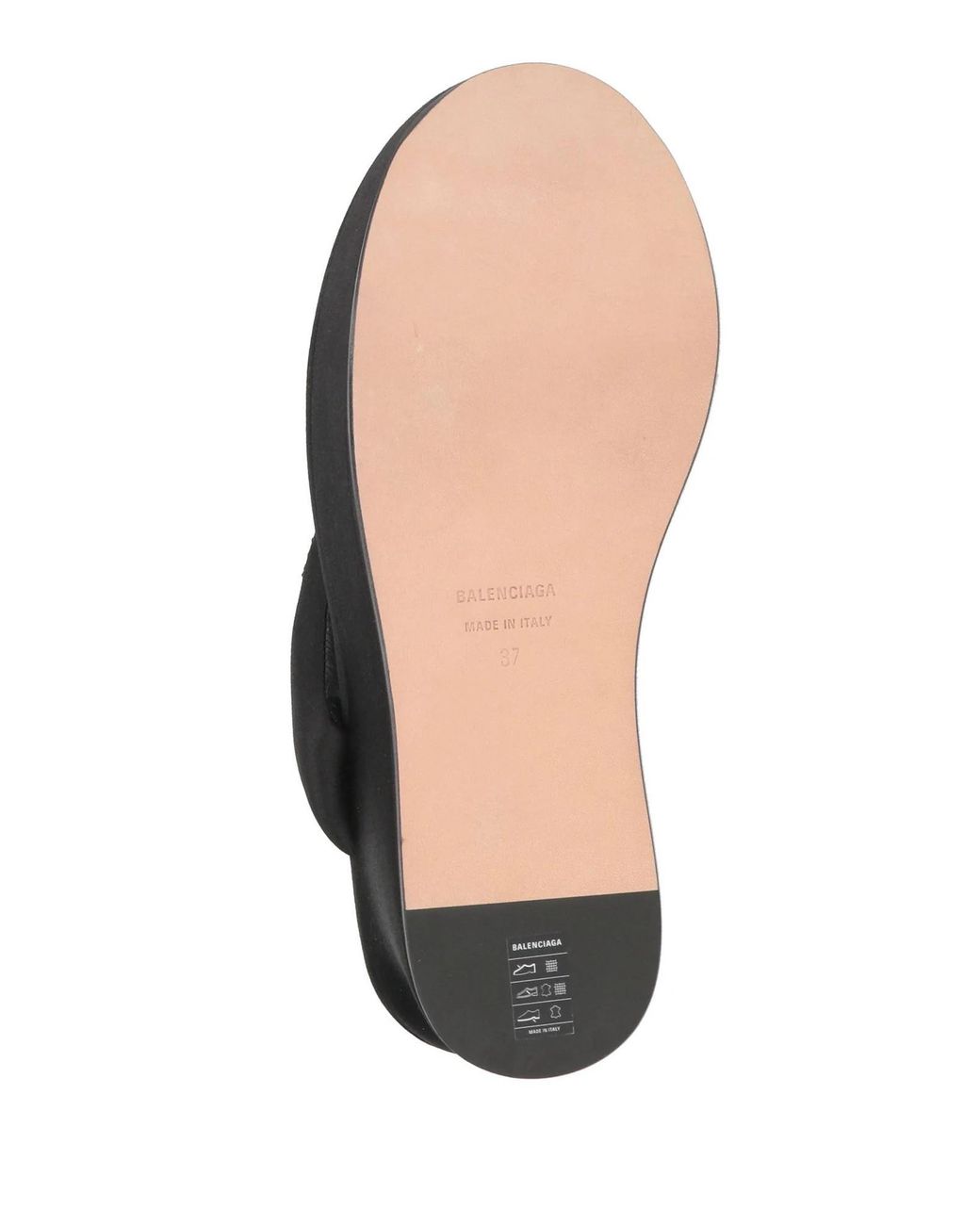 Balenciaga Black Flip Flops