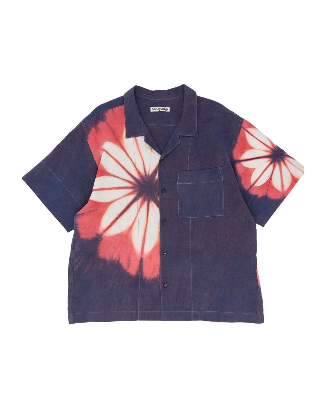 STORY mfg. Blue Greetings Shirt Ss for men