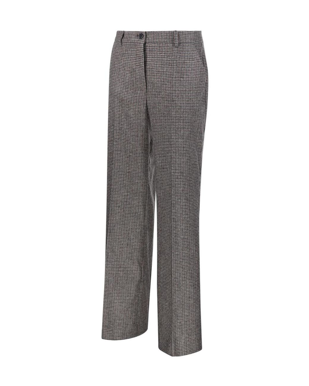 P.A.R.O.S.H. Gray Checked Trousers