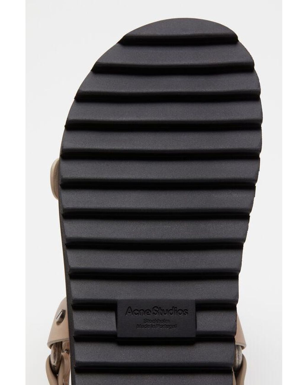 Acne Black Buckle-Fastening Leather Sandals