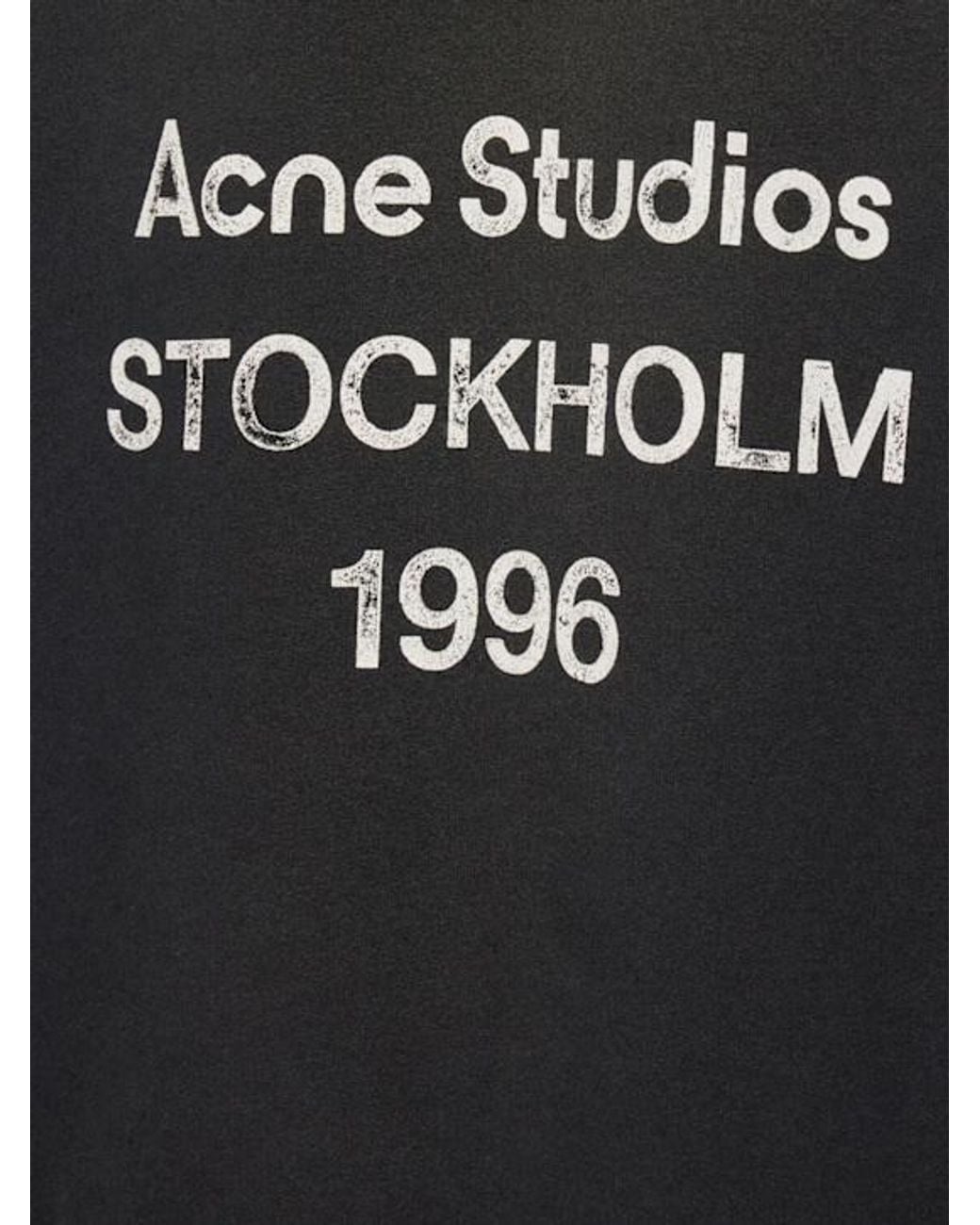 Acne Black Hooded Longsleeve Sweatshirt for men