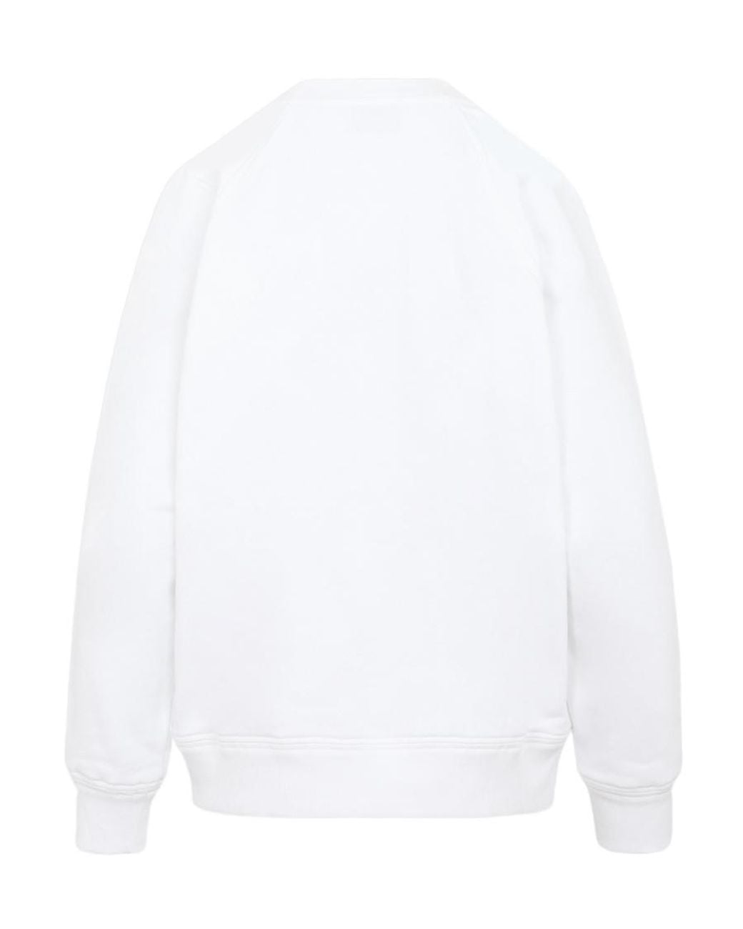 Prada White Logo-Print Cotton Sweatshirt