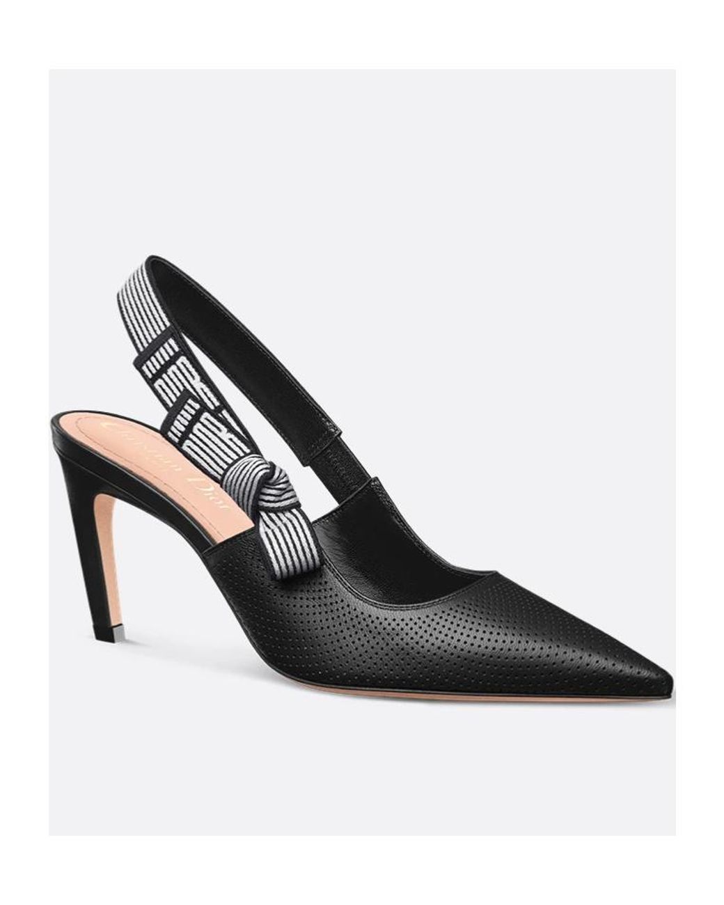 Dior Black Christian Pointed Toe Slingback Pumps