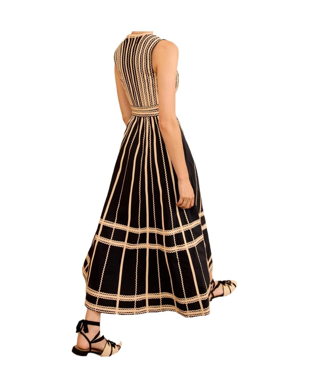Ulla Johnson Black Palermo Sleeveless Midi Dress