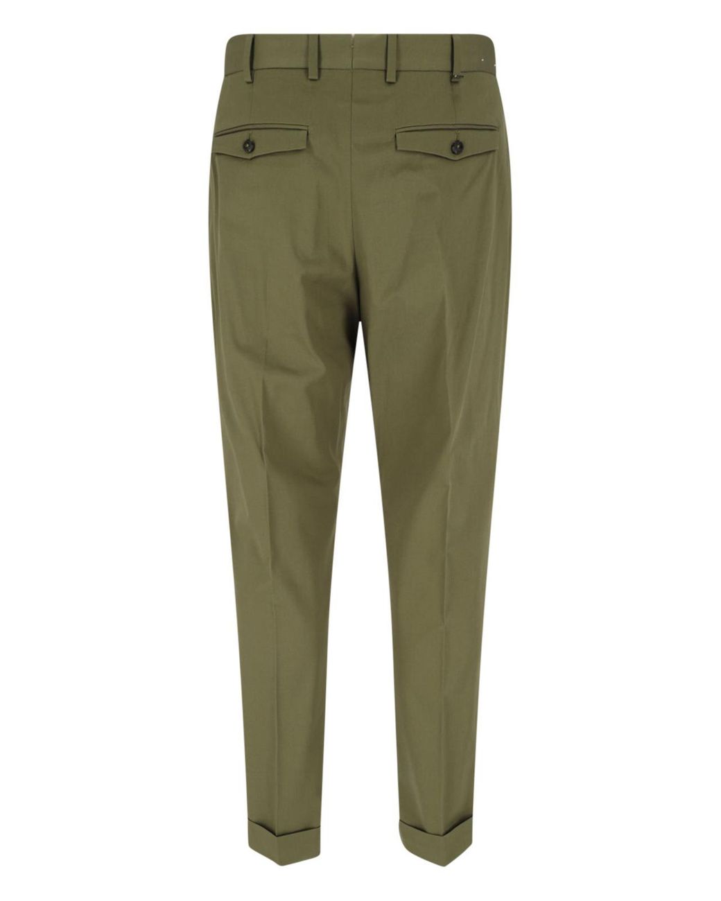 Pt Pantaloni Green Pt Torino Pleated Pants for men