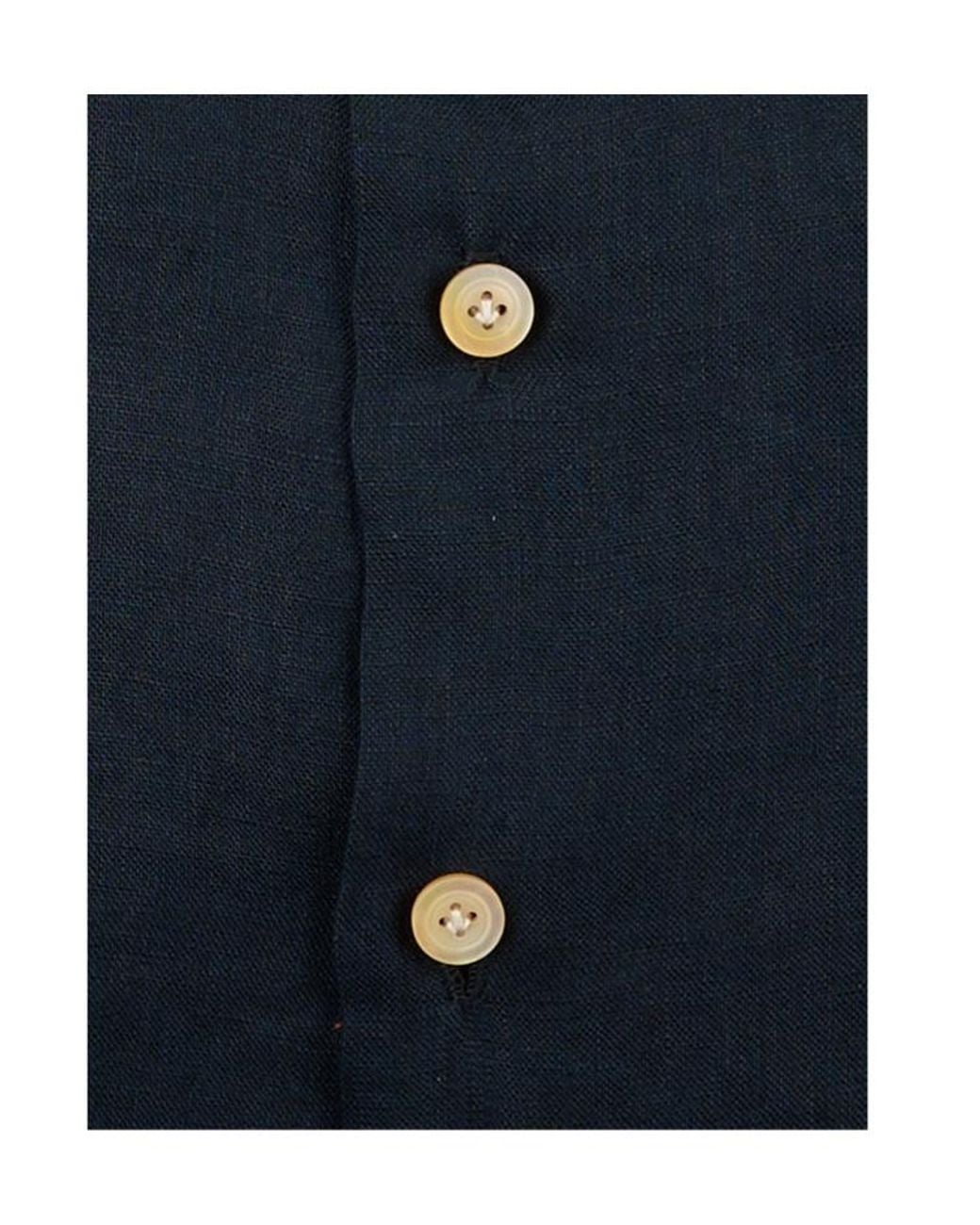 Kiton Blue Casual Button-Up Shirt for men