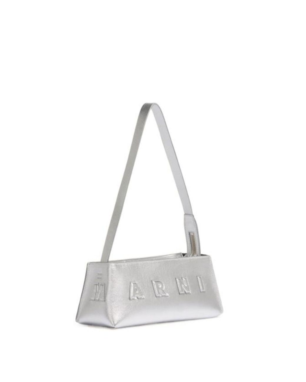 Marni White Museo Baguette Shoulder Bag