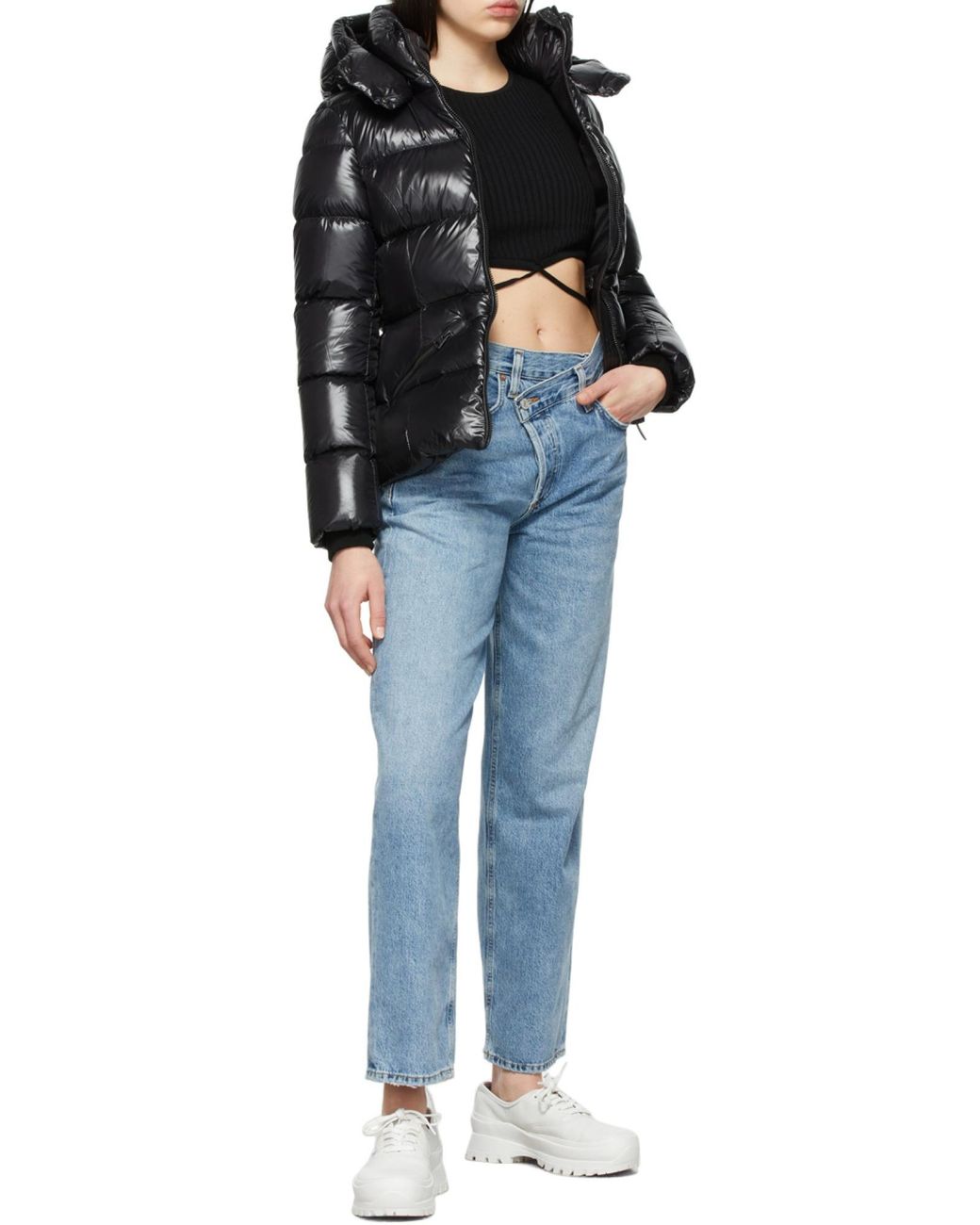 Mackage Black Madlyn Padded Zipped Jacket