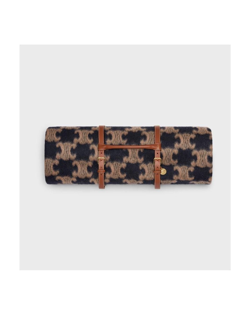 Céline White Blanket And Blanket Holder