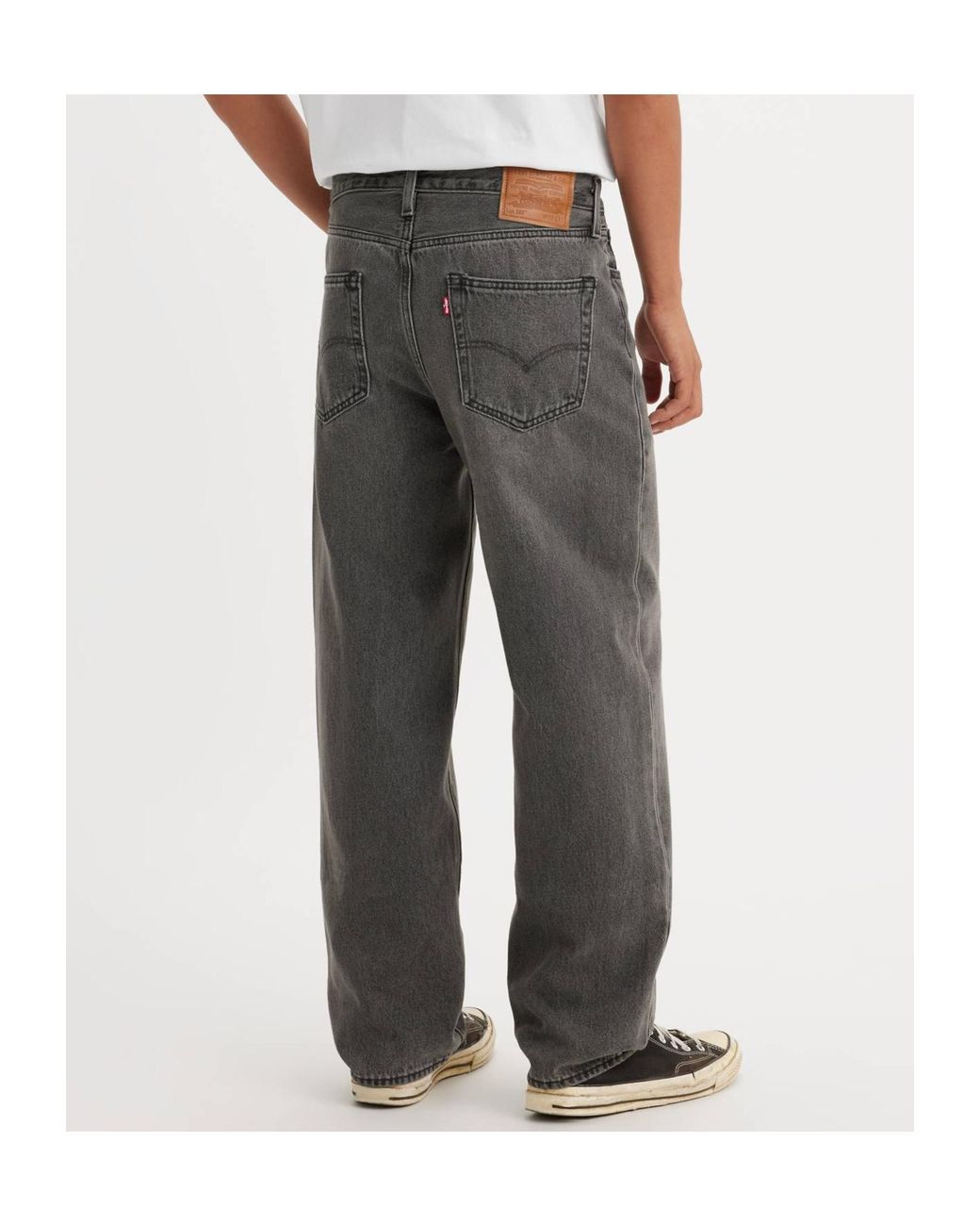 Levi's Gray 568 Relaxed Loose Jeans for men