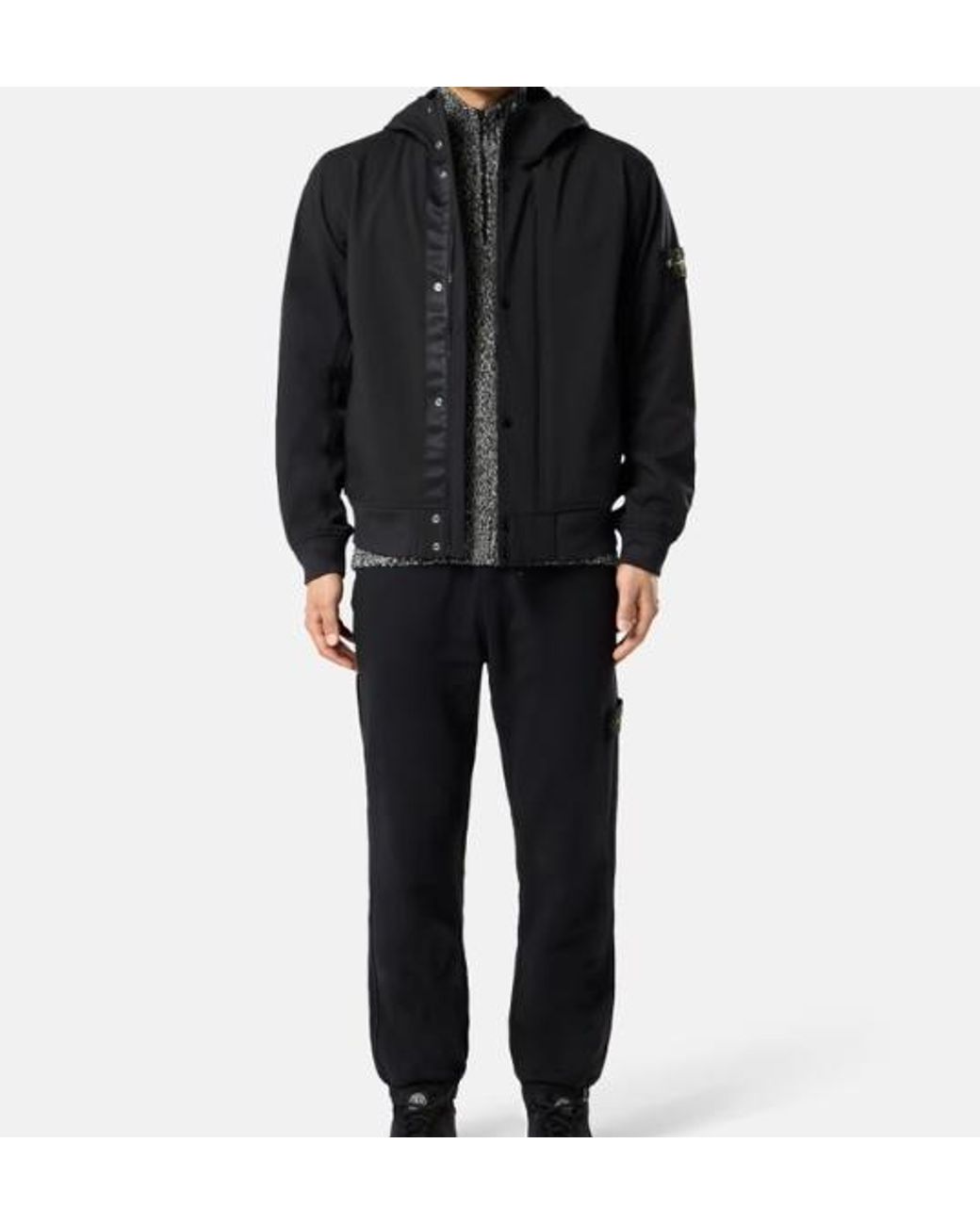 Stone Island Black Regular Fit Pants for men