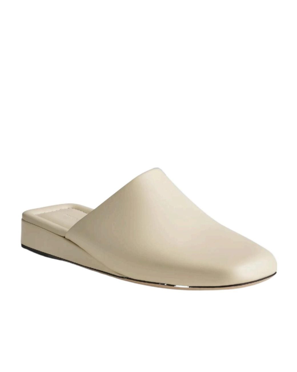 Phoebe Philo White Square Toe Mules