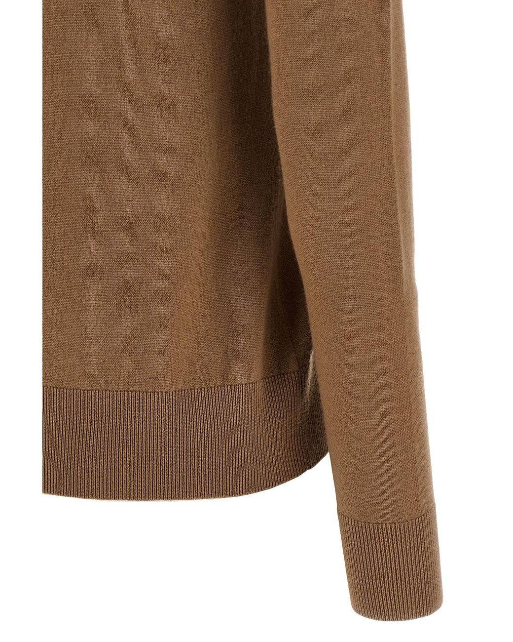 Max Mara Brown 'S Idoneo V-Neck Jumper