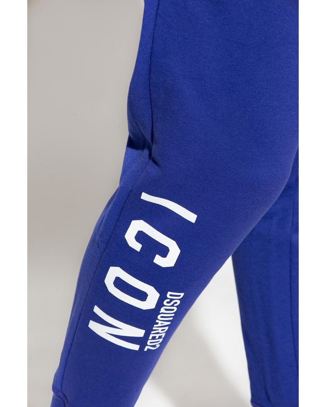 DSquared² Icon Logo-Printed Tapered Leg Track Pants in Blue for Men | Lyst
