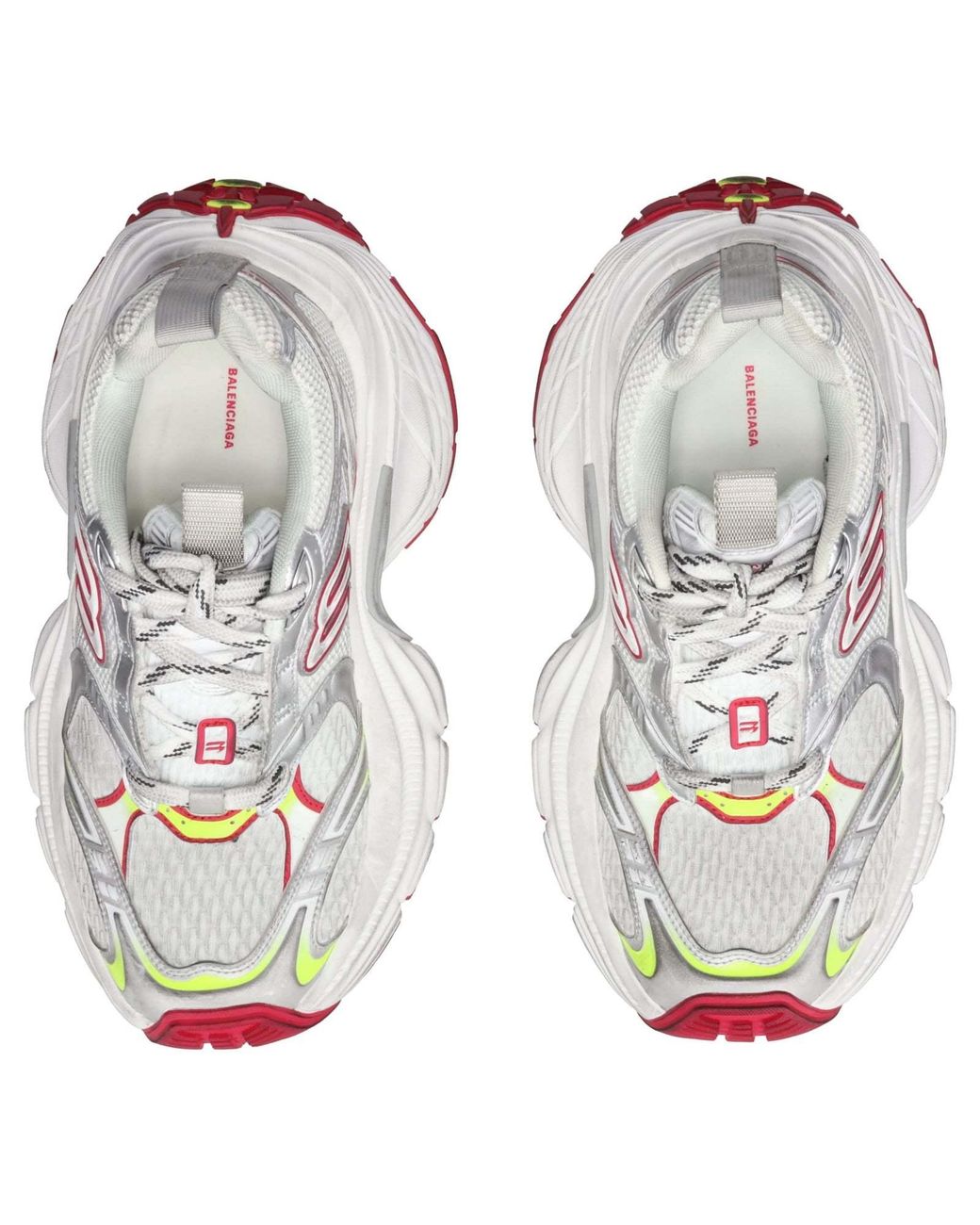 Balenciaga White 10Xl Lace-Up Sneakers