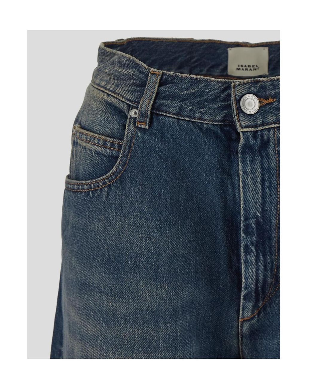 Isabel Marant Blue Joanny Mid-Rise Jeans