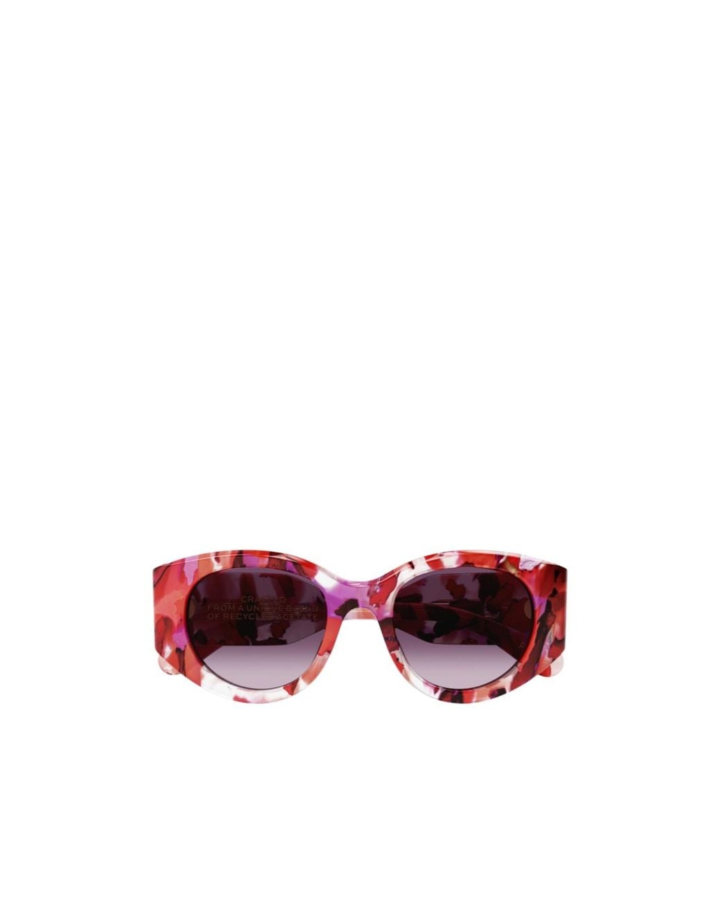 Chloé Red Marble-Pattern Sunglasses