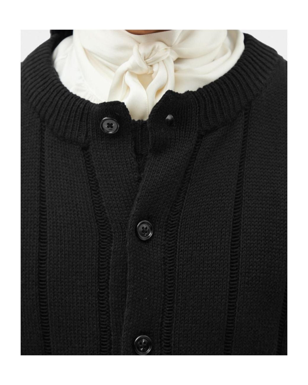Ann Demeulemeester Multicolor Natel Brushed Rib Cardigan for men
