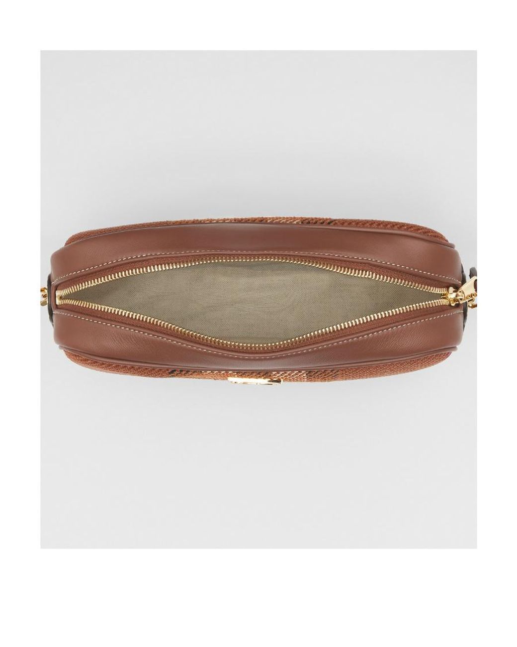 Burberry Brown Burb Lola Knit Camera Shldr Bag