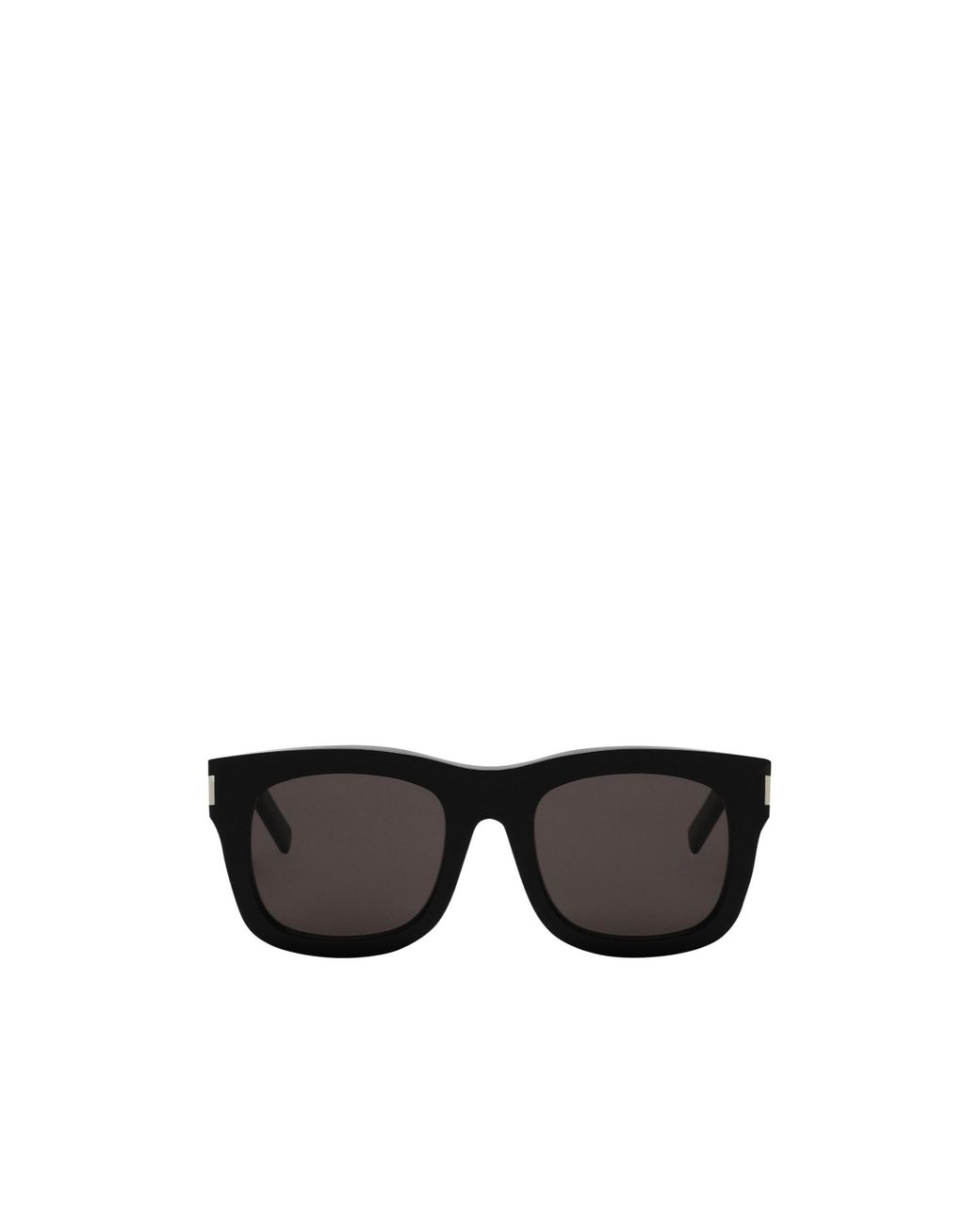 Saint Laurent Black Simple Rectangular Sunglasses