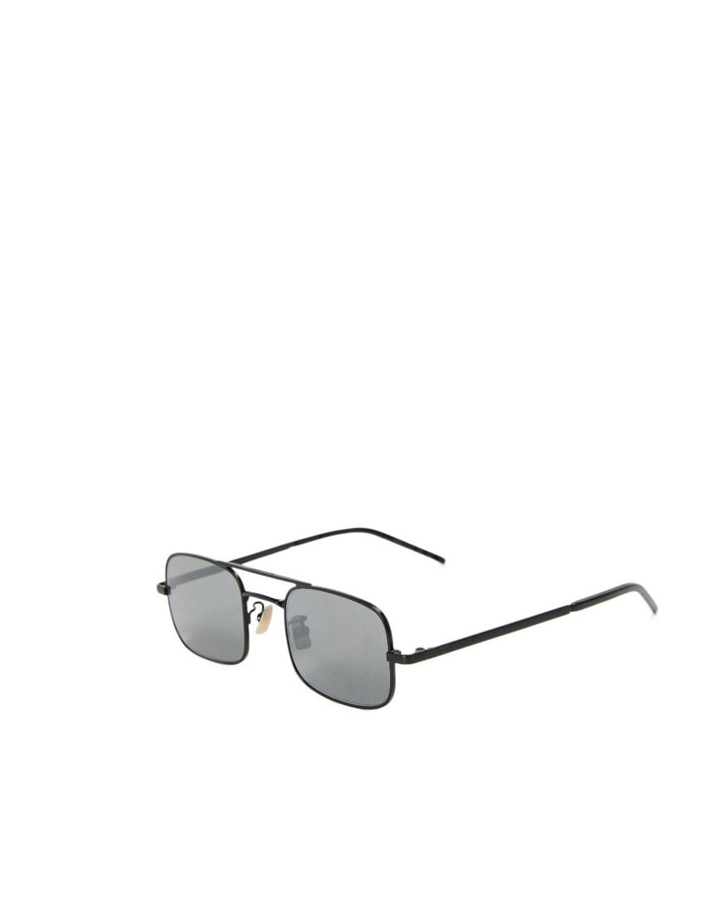 Saint Laurent Metallic Metal Double-Frame Rectangular Sunglasses for men