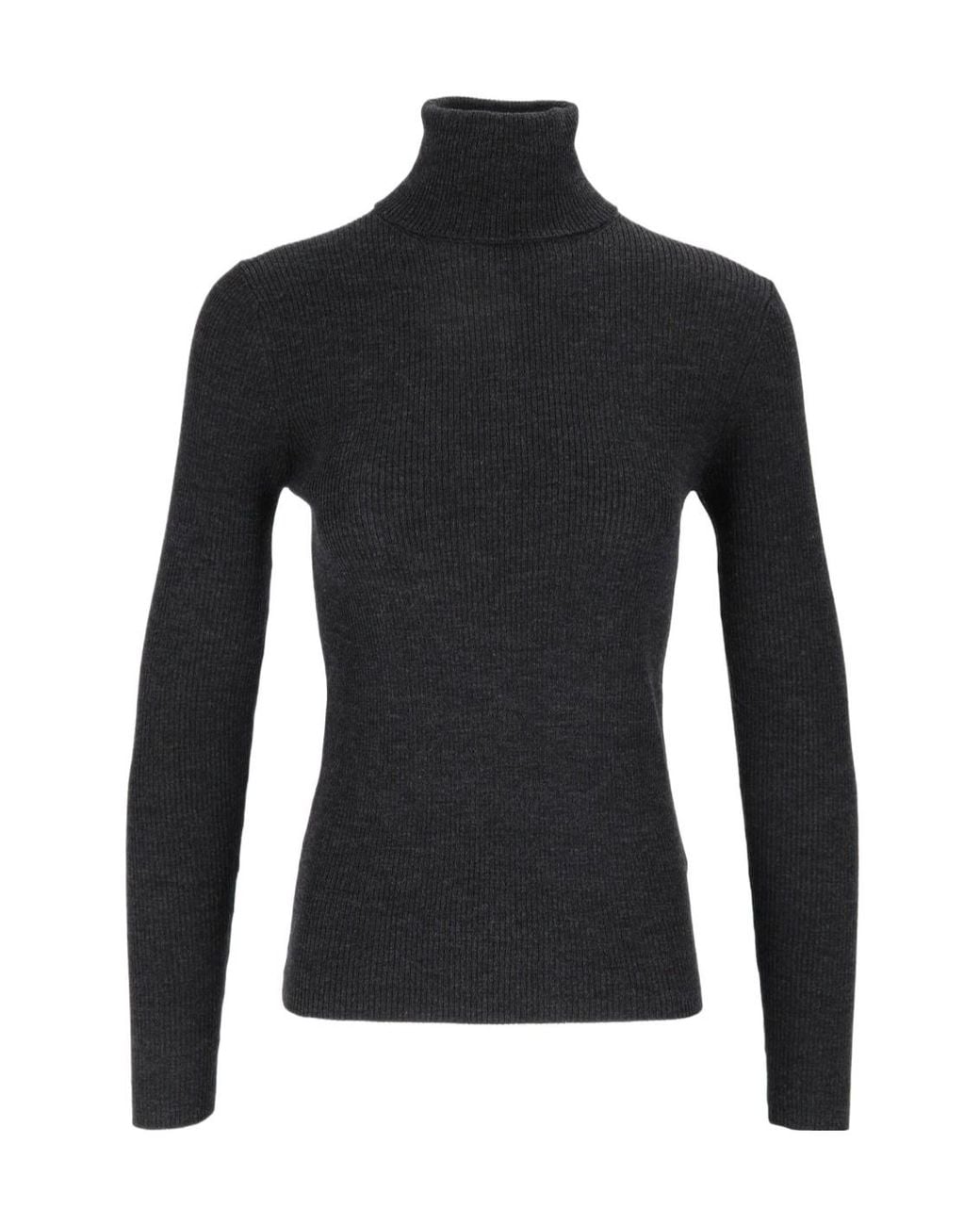 Mc2 Saint Barth Black High Neck Jumper