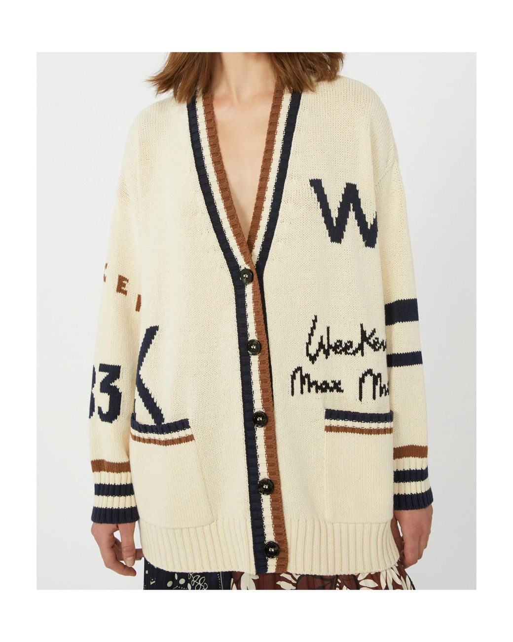 Max Mara Natural Oversized Cardigan