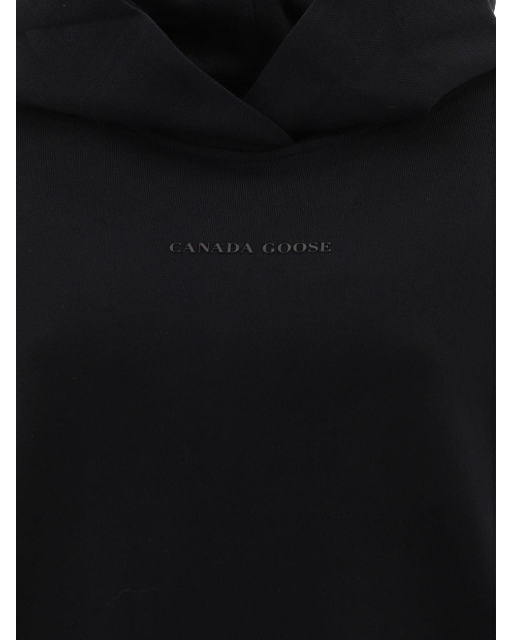 Canada Goose Black Logo-Print Hoodie