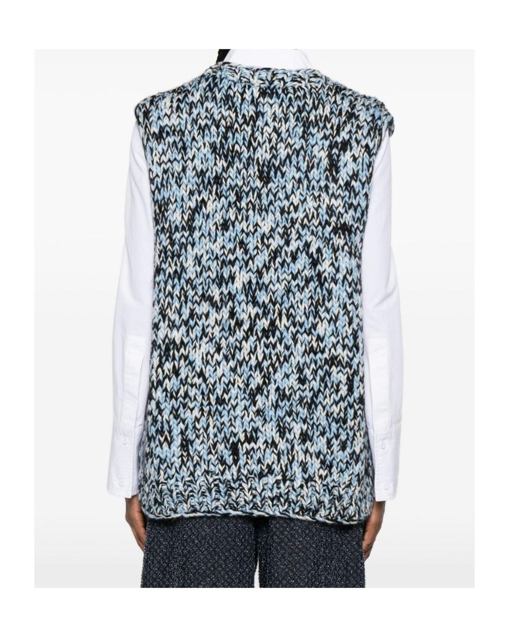 Ganni Red Knitted Vest