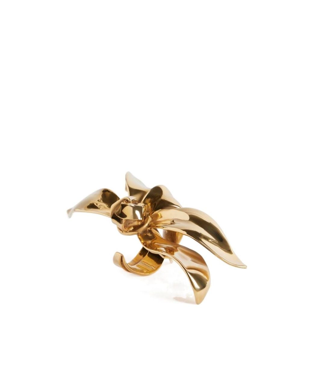 Balenciaga Metallic Bloom Pinky Ring