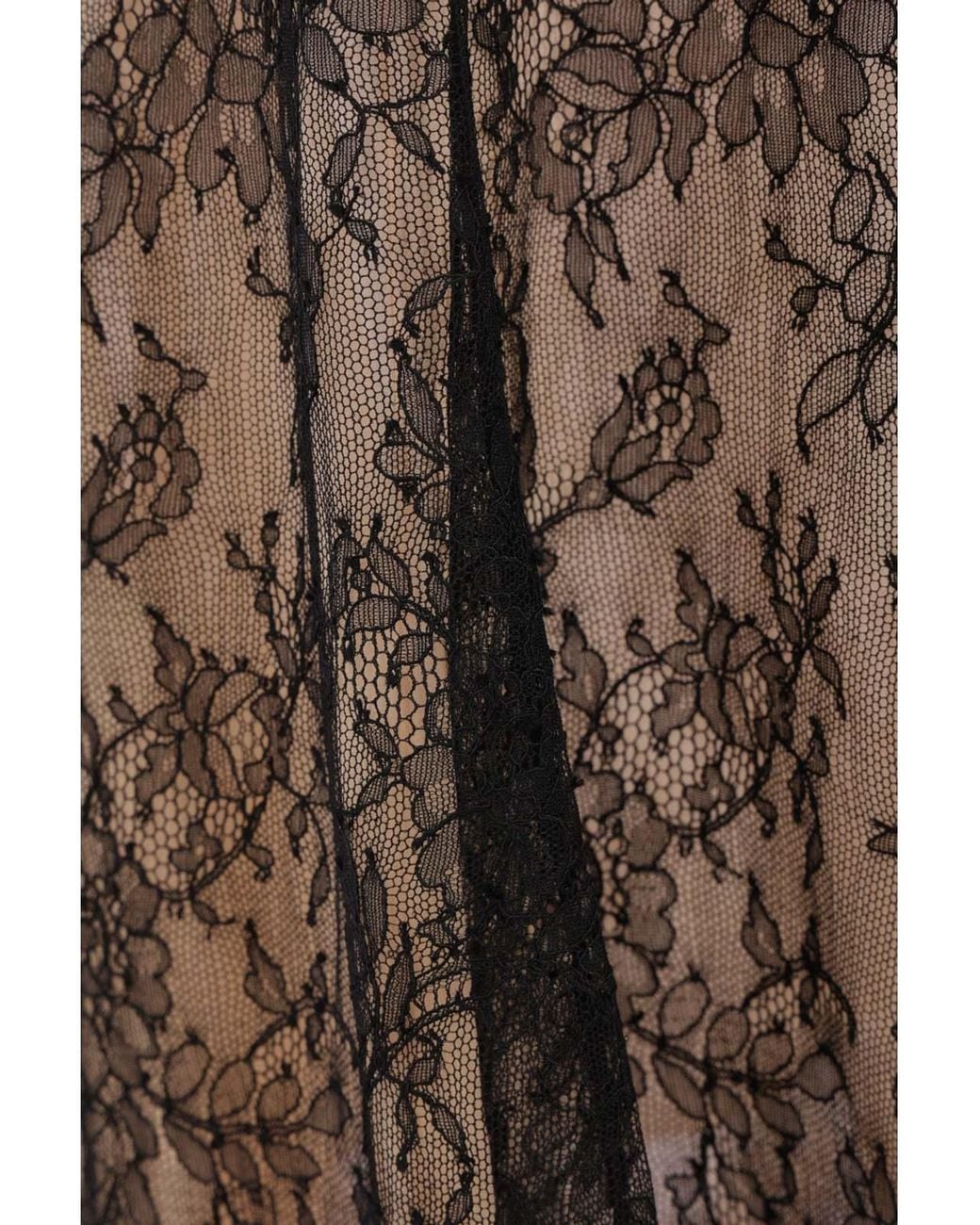 Alessandra Rich Multicolor Halterneck Laced Dress